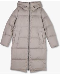 Beaumont Organic - Fern Grey Longline Puffa Coat - Lyst