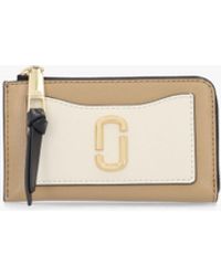 Marc Jacobs - The Utility Snapshot Top Zip Camel Multi Leather Wallet - Lyst