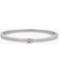 COACH - Single C Logo Hinge Bangle - Lyst