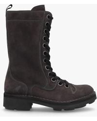 Fly London - Naji Diesel Suede Calf Boots - Lyst