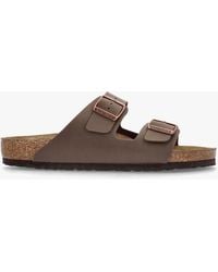 Birkenstock - Men's Arizona Birko-flor Mocca Two Bar Mules - Lyst