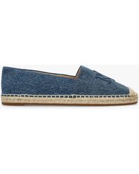 Ralph Lauren - Cameryn Ii Oxford Denim Espadrilles - Lyst