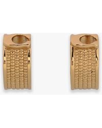 COACH - Textured Signature Small C Hoop Earrings - Lyst