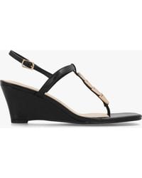 Daniel - Yoko Trim Toe Post Mid Wedge Sandals - Lyst