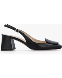 Daniel - Nessie Patent Leather Block Heel Sling Backs - Lyst