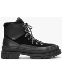 Daniel - Smixer Black Suede & Leather Hiker Boots - Lyst
