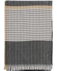 Barbour - Melody Charcoal Check Scarf - Lyst