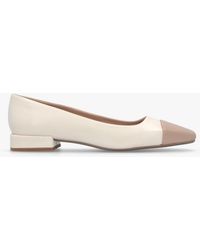 Daniel - Saria Cream Leather Toe Cap Pumps - Lyst