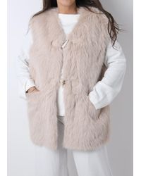 Daniel - Furry Faux Fur Gilet - Lyst