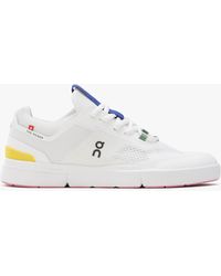 On Shoes - The Roger Spin Undyed White & Yellow Trainers - Lyst