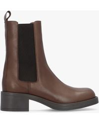Daniel - Light Curved Square Toe Block Heel Chelsea Boots - Lyst