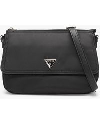 Guess Eco Gemma Twill Camera Bag in Black | Lyst