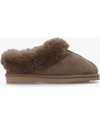 Daniel - Somolly Taupe Suede Shearling Slippers - Lyst
