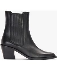 Daniel - Indie Black Leather Western Chelsea Boots - Lyst