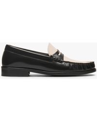 Daniel - Posie Black & White Patent Leather Monochrome Loafers - Lyst