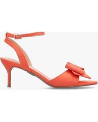 Moda In Pelle - Lotty Satin Bow Low Heel Sandals - Lyst