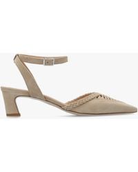 Daniel - Nelia Plaited Cage Kitten Heel Ankle Strap Court Shoe - Lyst