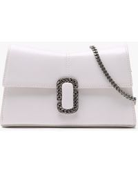 Marc Jacobs - The St. Marc White Leather Chain Wallet - Lyst