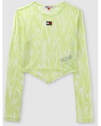 Tommy Hilfiger - Th Psychedelic Mesh Long Sleeve Top - Lyst