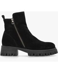 Daniel - Lagos Chunky Low Block Heel Ankle Boots - Lyst