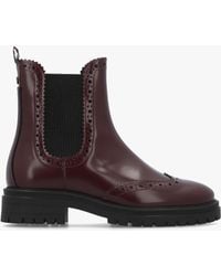 Barbour - Fawne Cherry Leather Chelsea Boots - Lyst
