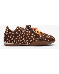 Bronx - Park-Err Bambi Calf Hair Low Profile Trainers - Lyst