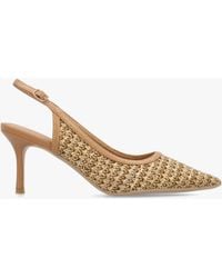 Daniel - Rachel Tan Woven Sling Back Heeled Court Shoes - Lyst