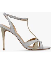 Daniel - Civil & Metallic T Bar Stiletto Heel Sandals - Lyst