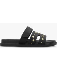 Daniel - Yasmine Studded H Bar Flat Mules - Lyst