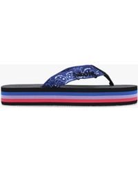 ARIZONA LOVE - Tong Bandana Platform Flip Flops - Lyst