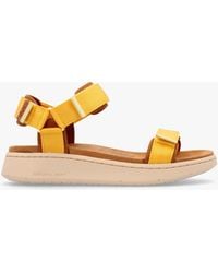 Woden - Line Old Gold Sandals - Lyst