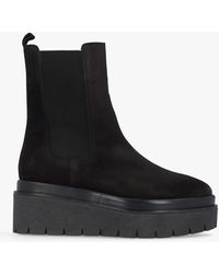 Alpe - Alpine Black Suede Tall Chelsea Boots - Lyst