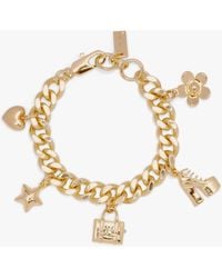 Marc Jacobs - The Mini Icon Light Antique Charm Bracelet - Lyst