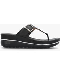 Moda In Pelle - Jesse Toe Post Wedge Sandals - Lyst