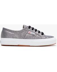 superga pewter trainers