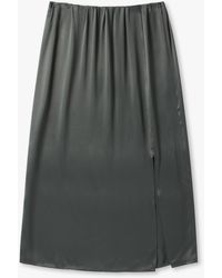 Levete Room - Lroom Amira Slip Skirt With Slit - Lyst