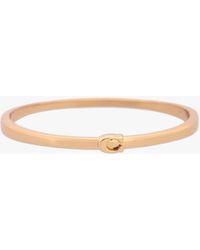 COACH - Single C Logo Hinge Bangle - Lyst