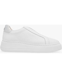 Moda In Pelle - Alber White Leather Laceless Trainers - Lyst