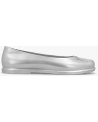 Marc Jacobs - X Melissa Ruby Silver Grey Ballet Pumps - Lyst