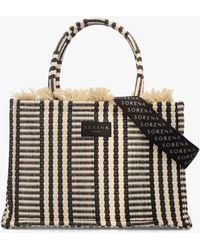 Sorena - One-Of-A-Kind Ammos Multicoloured Straw Tote Bag - Lyst