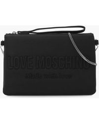 Love Moschino - Signature Logo Nero Shoulder Bag - Lyst