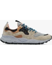 Flower Mountain - Yamano 3 Dark Suede & Nylon Trainers - Lyst