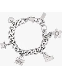 Marc Jacobs - The Mini Icon Light Antique Charm Bracelet , Metalic - Lyst