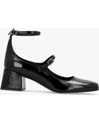 Daniel - Sara Black Patent Leather Low Heel Mary Janes - Lyst