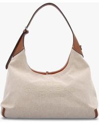 Marc Jacobs - The Leather Trim Canvas Belted Argan Oil Sack Bag - Lyst