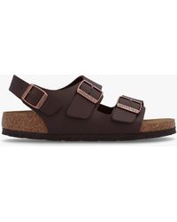 Birkenstock - Milano Dark Brown Birko-flor Sandals - Lyst