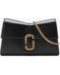 Marc Jacobs - The St. Marc Black Leather Chain Wallet - Lyst