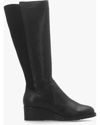 Moda In Pelle - Rayna Low Wedge Knee Boots - Lyst