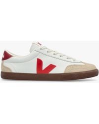 Veja - Volley O.T Leather Pekin Bark Trainers - Lyst