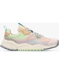 Flower Mountain - Wave Pale Lilac Light Suede Trainers - Lyst
